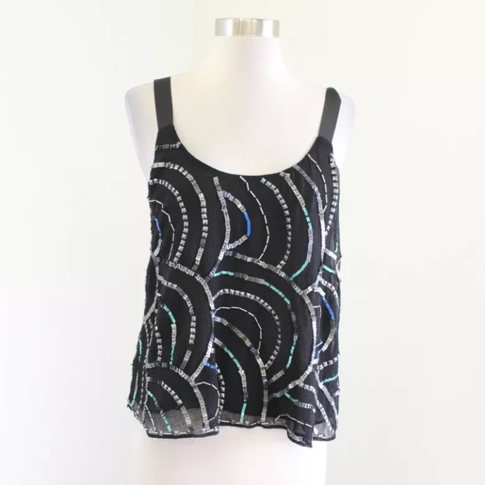 Free People Sequin Strappy Tank